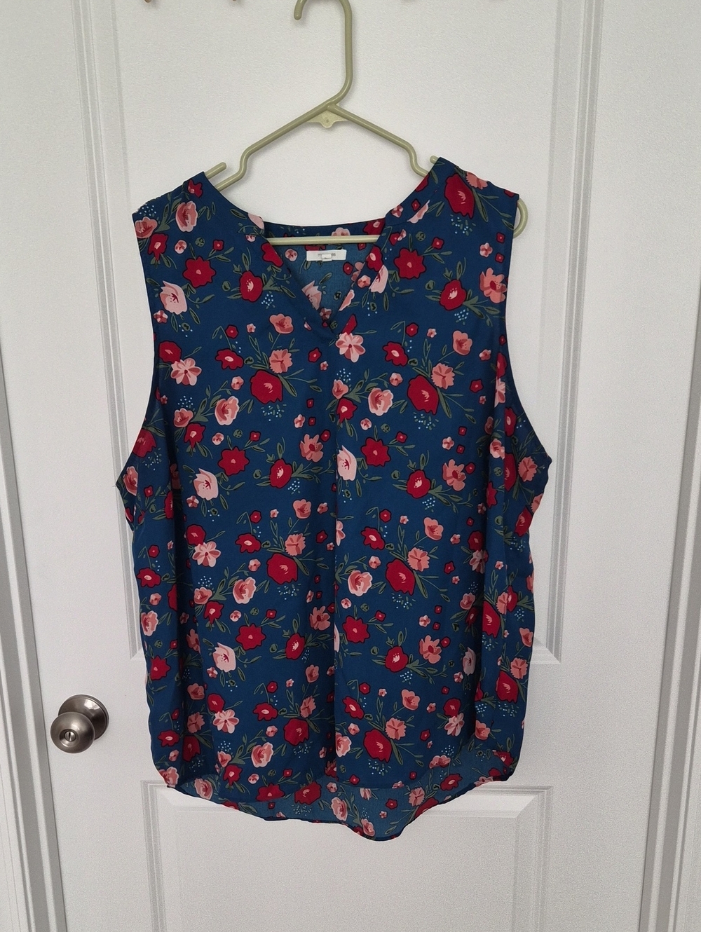 Maurices Blue Floral Tank